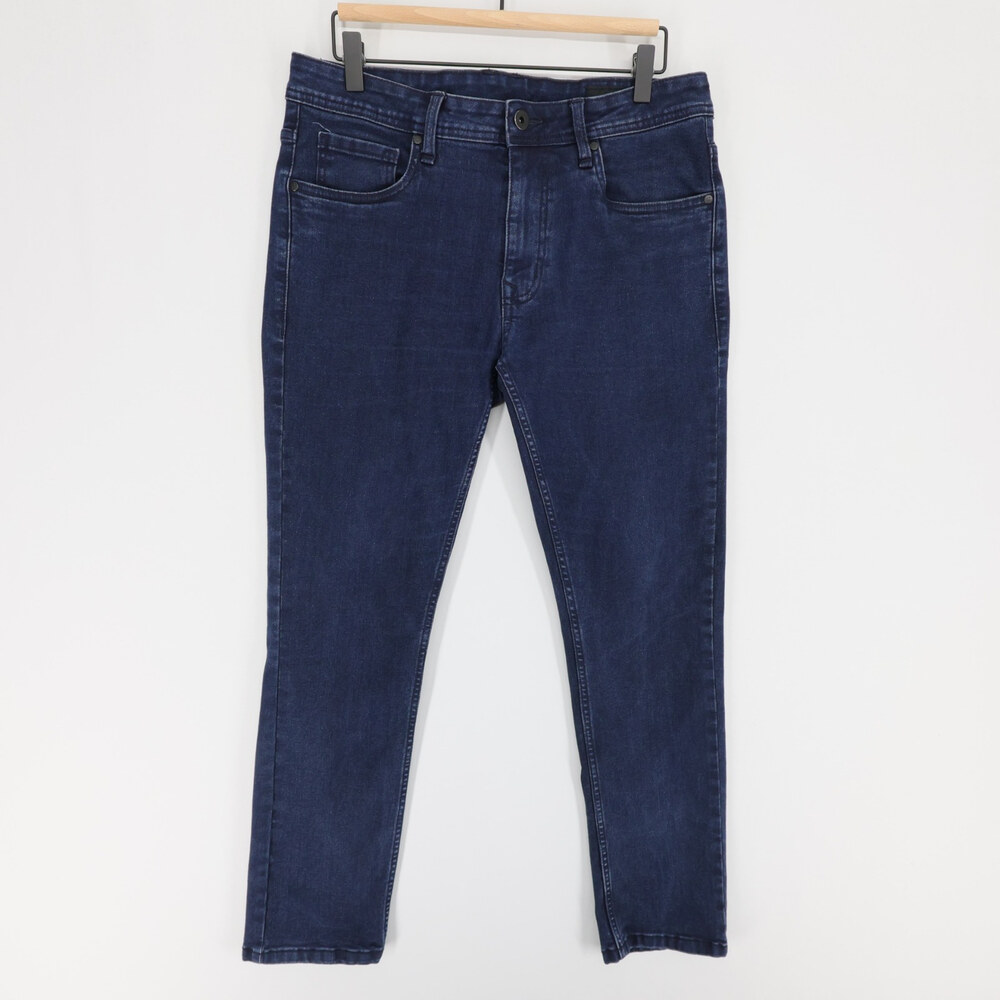 The Perfect Jean NYC Jeans Mens 33x30 Blue Slim Fit Dark Wash Stretch Denim